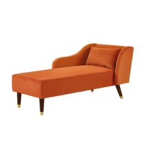 Orange chaise outlet